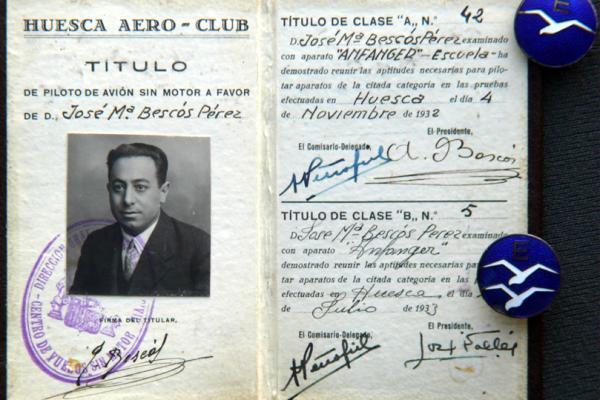 1933 Jose Maria Bescos Titulo Clases A Y B